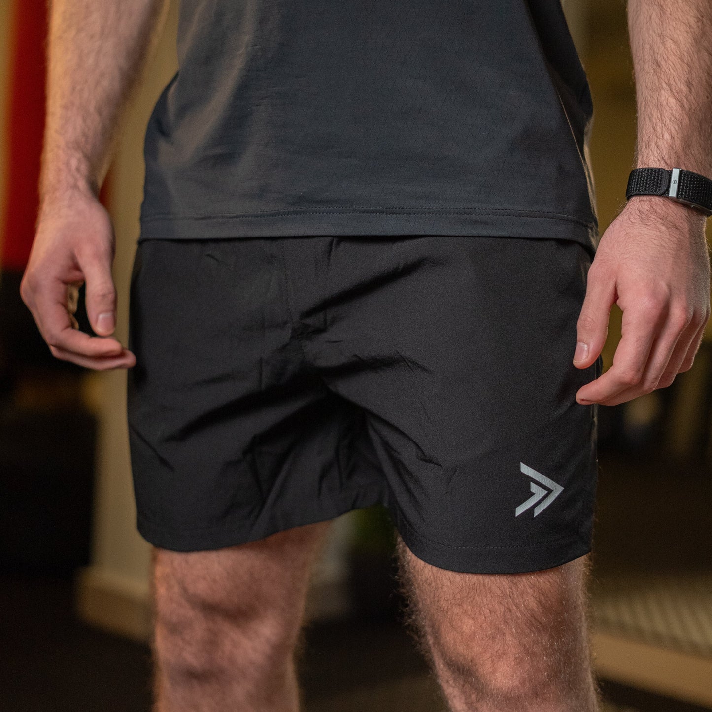 black men’s athletic shorts relaxed fit lightweight quick dry training shorts